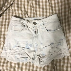 American Eagle acid wash jean shorts